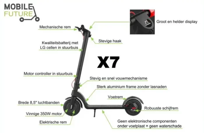 elektrische step x7 kenmerken